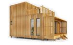 Une maison en bois de 40m2 avec une tropézienne