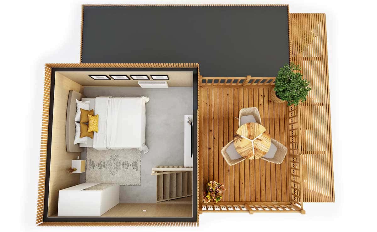 40t-top-etage-full.jpg Aménagement d'une mezzanine tropézienne d'un studio de 40m2