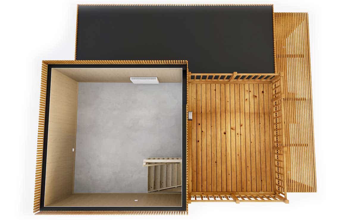 40t-top-etage-vide.jpg Étage vide d'un studio de jardin de 40m2 en duplex
