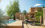 Une maison de jardin en bois de 50m2 avec une tropézienne