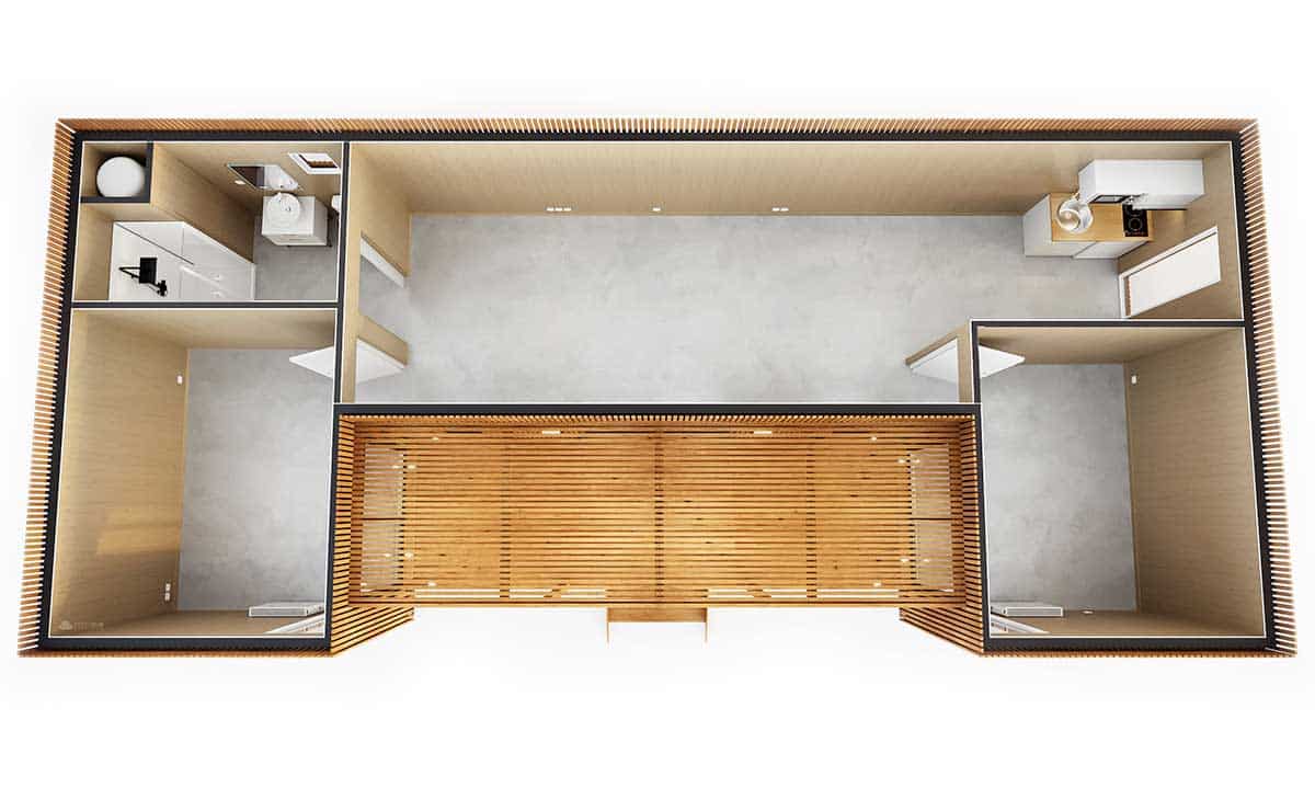 50u-top-vide.jpg Intérieur vide d'un studio de jardin de 50m2