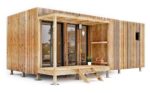 Bureau de jardin de plain pied, 25 m² en longueur