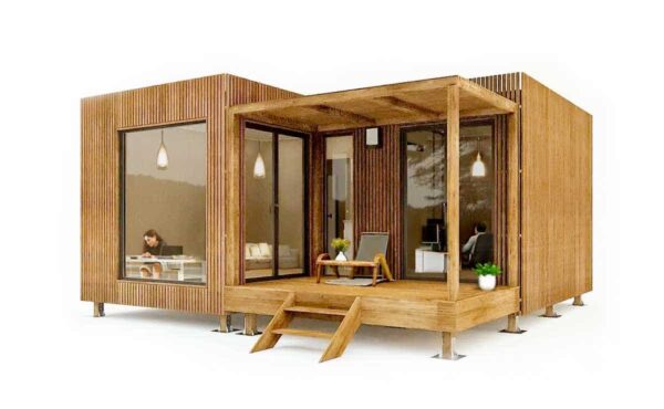 Un bureau de jardin de 25m2 de plain-pied