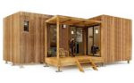 Bureau de jardin de plain pied, 30 m² en L