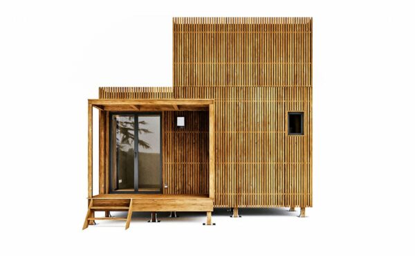 Un bureau de jardin avec mezzanine de 25m2