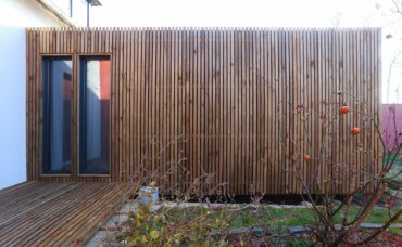 Une extension de maison en bois