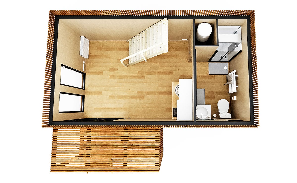 haut-gk25m-rdc-vide.jpg Intérieur d'un bureau de jardin vide