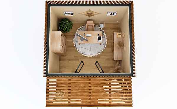 top-piece-travail-equipe.jpg Un bureau de jardin aménagé de 11m2