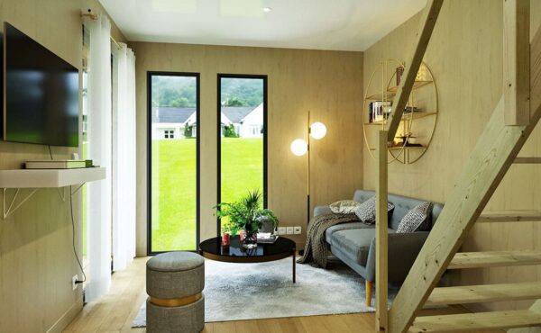 Intérieur d'une chambre d'hôte aménagée de 30m2