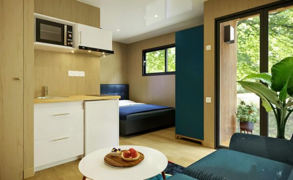 Aménagement intérieur d'un studio étudiant de 20m2