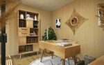 Aménagement intérieur d'un bureau en bois Greenkub