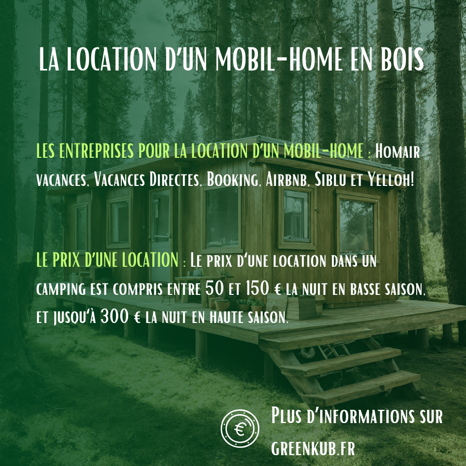 La location d'un mobil-home en bois