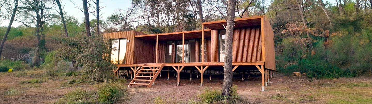 Studio de jardin de 50 m2 en U