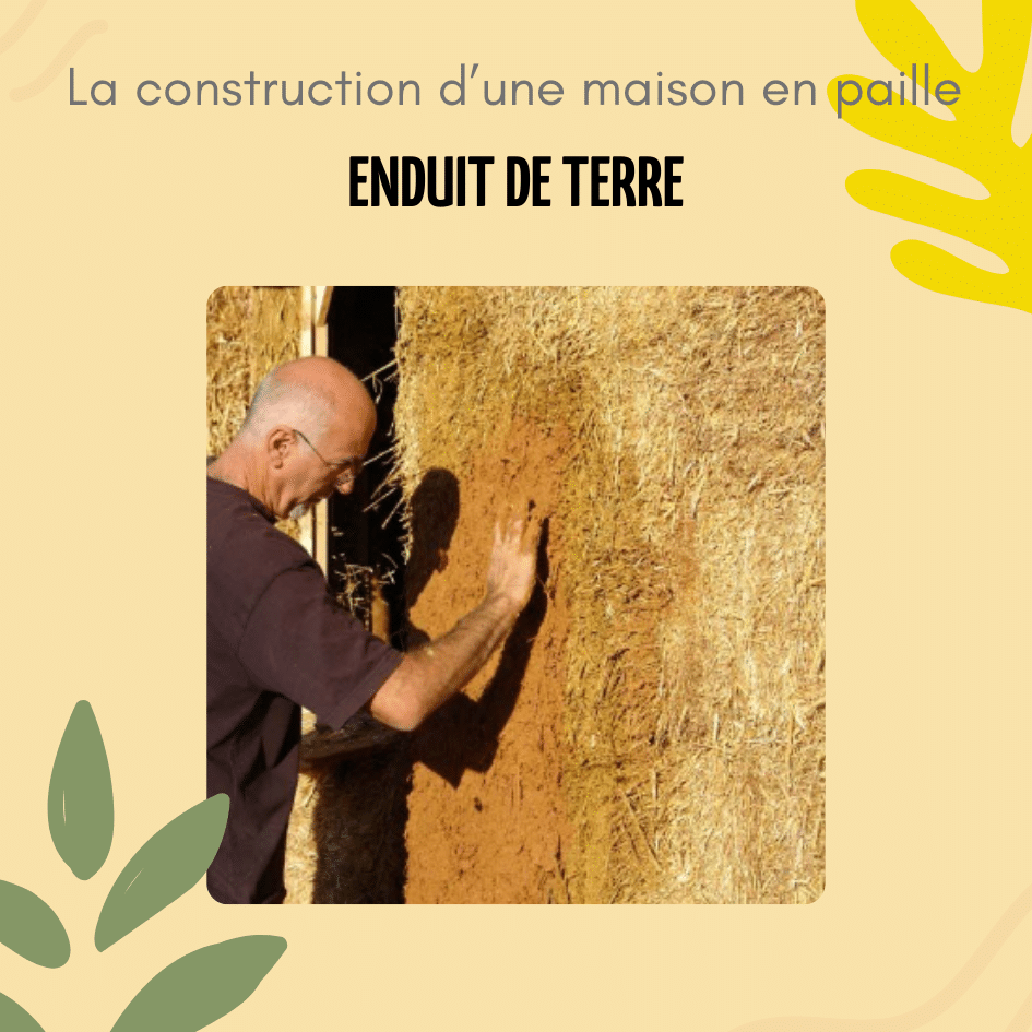 Enduit de terre pour une maison en paille