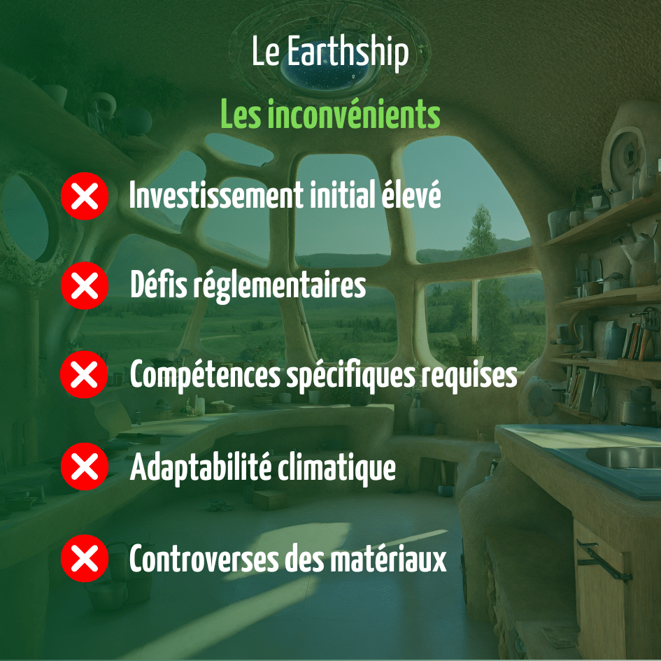 Les inconvénients d'un Earthship