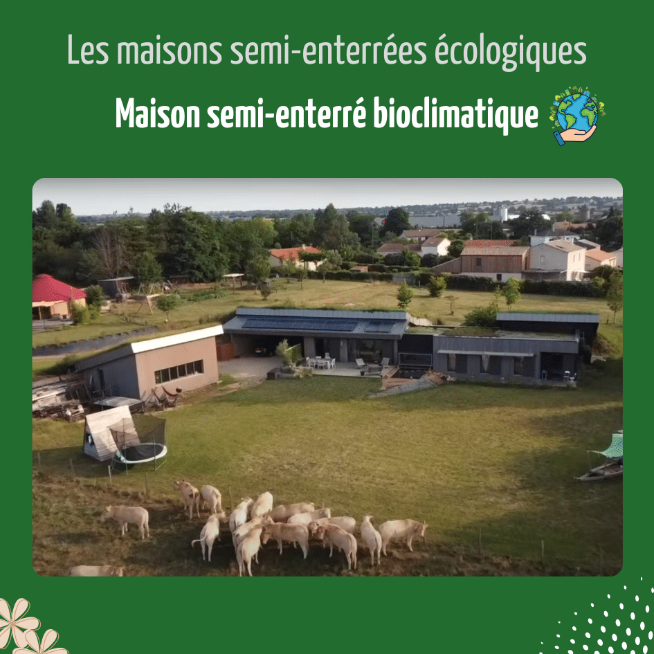 Une maison semi-enterrée bioclimatique