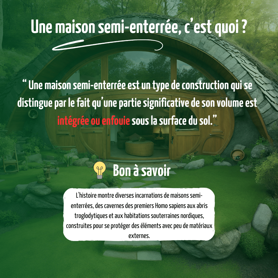 Qu'est-ce qu'une maison semi-enterrée ?
