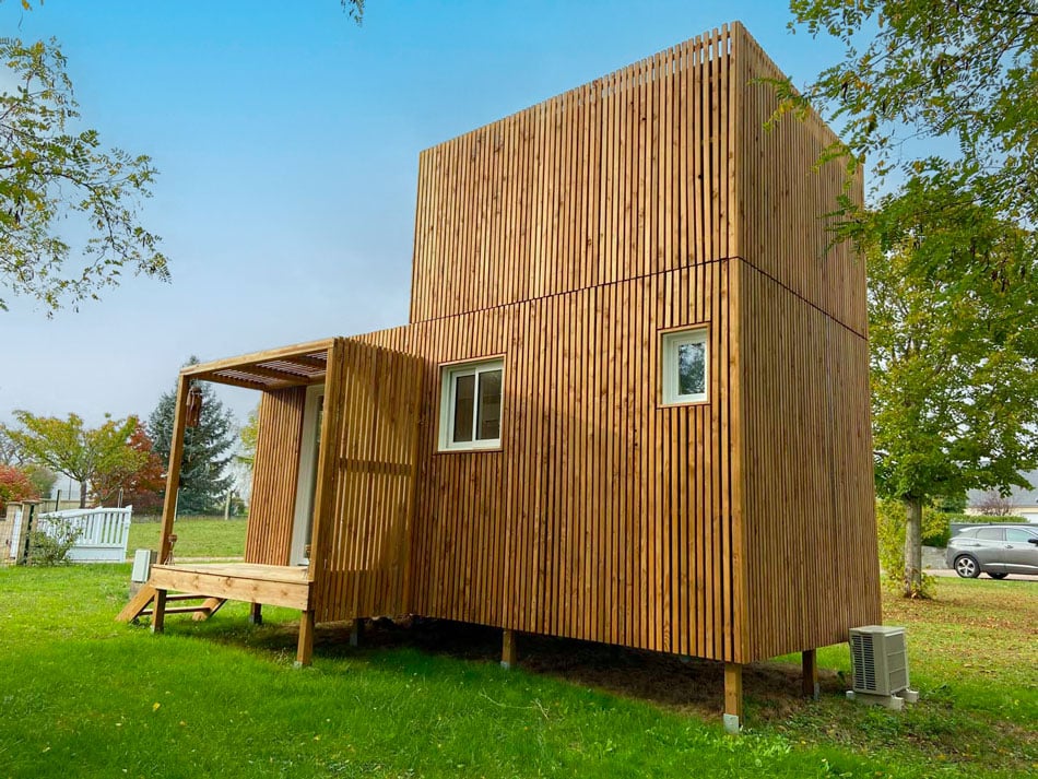 Un studio de jardin en bois