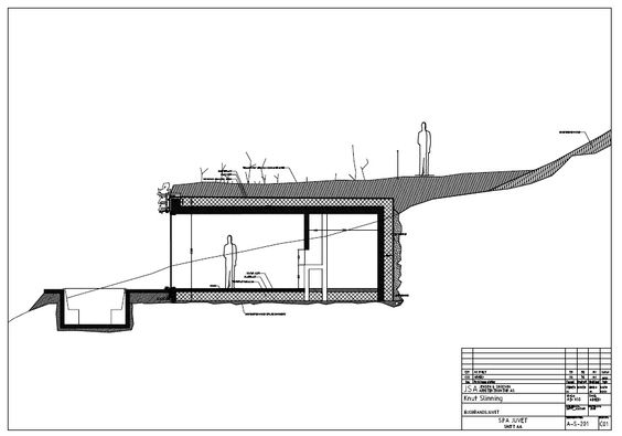 Plan d'une maison enterrée